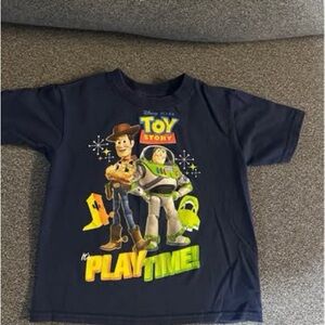 Kids Toy Story Woody and Buzz Lightyear T-Shirt - Navy Blue 3T